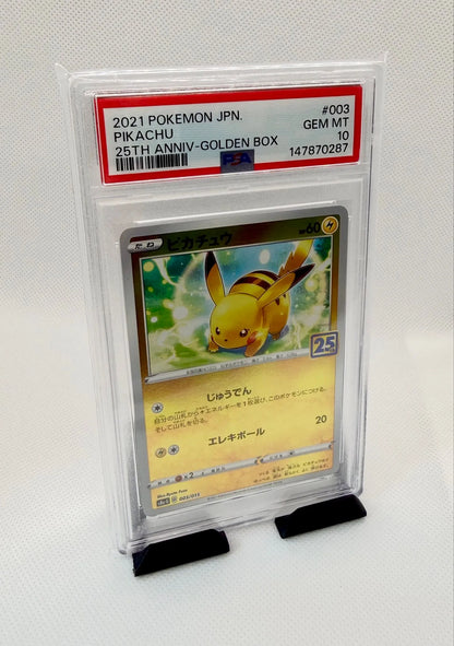 Pikachu 003/015 25th Anniversary Golden Box PSA10 JPN